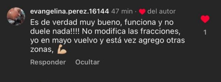 Comentario paciente HIFU 8D
